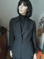 Thierry Mugler Hosenanzug Gr. 36 Gr. 38  schwarz grau gestreift Schleifen süüüß