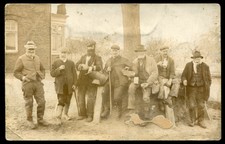 774 - ENGLAND 1910s Working Village Men. Real Photo Postcard