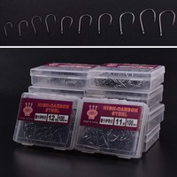 1000 Stück Angelhaken verschieden Größen mit Öhr Haken Hacken Neu In Box Modell