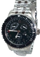 AKZENT BIG Automatik Herren Armbanduhr Lünette Wasserdicht bis 50 m Edelstahl 