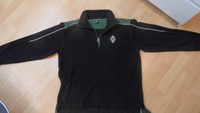 orig. VFL BORUSSIA MÖNCHENGLADBACH "FLEECE-JACKE", GR. M, LANGARM, gut erhalten!