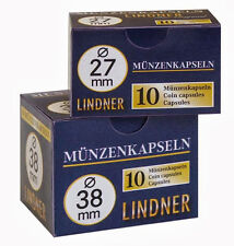 50 Lindner Coin capsules Size 32,5 Pp for Commemorative coins Pp - New
