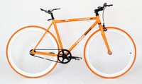 ORANGE WHITE TRAKBIKE FIXIPRO Single Speed Fixed Gear Fixie Bicycle Bike 10.5KG