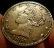 New listing
1849 California $5 Game Counter Token Genuine R-7 Rare