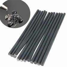 12pcs 7mm Diameter 190mm Long Crafting Models Black Plastic Hot Melt Glue Stick