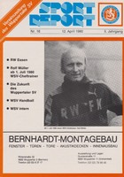 12.April 1980 Wuppertaler SV - Rot-Weiß Essen 2.Bundesliga Nord