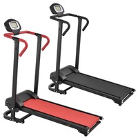 [in.tec] Manuell Laufband mit LCD-Display Fitnessgerät Klappbar Heimtrainer