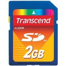 2Gb Transcend Sd Card Secure Digital Memory Card for Digital Cameras