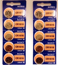 10 Pcs Sony Cr1616 Lithium Coin 3v Batteries Cr 1616