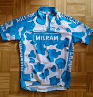 Radtrikot Milram Kuhflecken von Santini Gr. XL