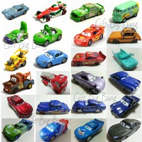 Mattel Disney Pixar Cars McQueen Hudson Mater Fillmore Sally Sarge 1:55 Autos