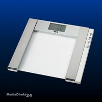 Glas - Personenwaage AEG PW 4923 FA Multi Analyse Edelstahlgehäuse Gewicht OVP