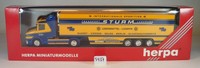 Herpa 1/87 Scania 124 Hauber Kühlsattelzug Spedition Sturm OVP #5437