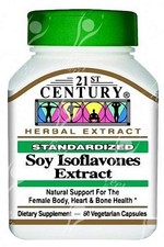 21st Century, Soy Isoflavones Extract, x60Vcaps - Menopause - Womans Health!