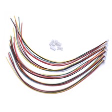 5pcs Micro JST 2.0 PH 6-Pin Connector Plug with Wires Cables 300MM Male & Female