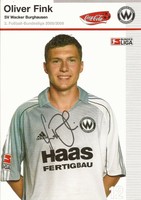 Oliver Fink. SV Wacker Burghausen. 2005/06. Original signierte Autogrammkarte.