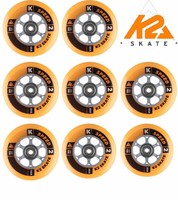 K2 SPEED FORMULA SKATE ROLLEN 8 STÜCK 90mm/85A + ILQ9 + ALU SPACER (3053013.1.1)