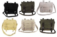 RETRO CANVAS HAVERSACK MESSENGER SHOULDER BAG / BAGS SATCHEL MILITARY STYLING