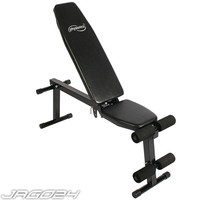 Hantelbank Trainingsbank Kraftstation Fitnessstation Bauchtrainer Schwarz Neu