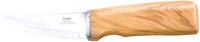 Linder Messer Cutfix 1 Finnenmesser Outdoormesser 441509 Olivenholz neu