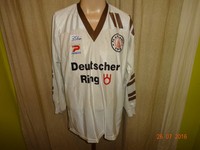 FC St.Pauli Original Patrick Langarm Heim Trikot "Deutscher Ring" + Nr.3 Gr.XL