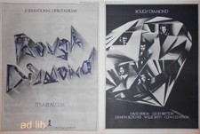 Rough Diamond (Uriah Heep, Humble Pie), 2 British 16" x 12" Adverts/Ads 1977