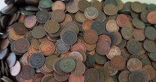 500 Mixed Indian Head Penny Lot / Average Circulated / 1800's-1900's