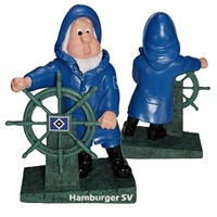 GARTENZWERG ZWERG Größe 15 cm HAMBURGER SV HSV Steuerrad NEU