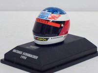 Helm Michael Schumacher 1995, Benetton, Renault, Bell, +Vitrine, Minichamps, 1:8