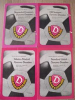 4 Fussballprogramme Dynamo Dresden UEFA-CUP