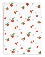 Kracht Geschirrtuch, Halbleinen bedruckt, Erdbeeren, Format 50x70