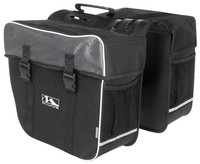 Doppeltasche M-WAVE Amsterdam Double Schwarz Grau 30 Liter Fahrrad Packtasche