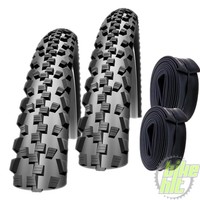 2x Schwalbe Black Jack Fahrrad Reifen 26" 26 x 1,90 47-559 + 2x Schlauch DV 13