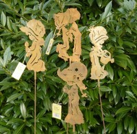 Sarah Kay Gartenstecker 4er Set Rostdesign Deko neu