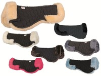 Neu HKM echt Lammfell Sattelkissen Korrektur Sattelpad Pony / WB / WB extra groß