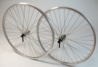 Laufradsatz 28 Zoll Rigida ZAC 2000 Laufrad Set VR + HR Shimano Deore Silber 28"