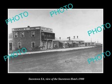 OLD LARGE HISTORIC PHOTO OF SNOWTOWN SOUTH AUSTRALIA, THE SNOWTOWN HOTEL c1900