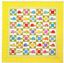 PATTERN - Turtle Town - cute turtle applique & pieced quilt PATTERN