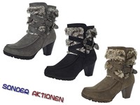 Damen Winter/-Herbststiefel Stiefeletten Stiefel Boots Gr 36-41. Mod. C6122