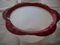 Tupperware Junge Welle Schüssel mit DekoRing 1,3L. Weihnachtsedition, RAR Neu   