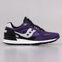 Saucony Shadow 5000 Men's Retro Running Trainer Shoes Purple Black