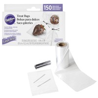 Wilton Cake Pop Tüten Megapack 150 Stück inklusive 150 Bändchen Cake Pops