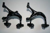 Rennrad Bremsen Set VR + HR Schwarz Alu Neu