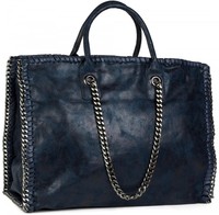 Vintage Shopper Handtasche mit Kette, Schultertasche, Tote Bag, Tasche, Damen