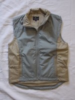 Reitweste L graublau beige leicht gefüttert