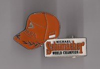Michael Schumacher Dekra Cap PIN - WORLD CHAMPION - Pins GLASIERT 38 x 24 mm