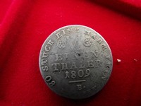 1/6 Thaler, KGR Westphalen, 1809 B, Schön +, AKS 15