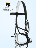 Kappzaum Royal Comfort White | Leder | COB FULL exklusiv by Crownclub