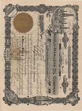 1911 Anglo Maricopa Oil Company Stock Certificate from Arizona for 250 Shares