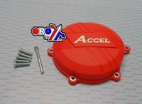 New ACCEL Clutch Cover Protector Honda CRF 450 R 09-15 Red Motocross Enduro